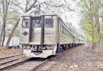 The RDC's pause at Minersville to allow excursion passengers to see CNJ 113